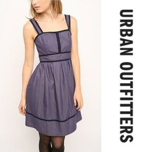 🌱UO Kimichi Blue Pinstripe Jane Dress